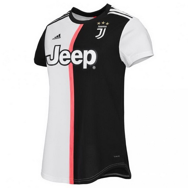 Camiseta Juventus 1ª Kit Mujer 2019 2020 Negro Blanco